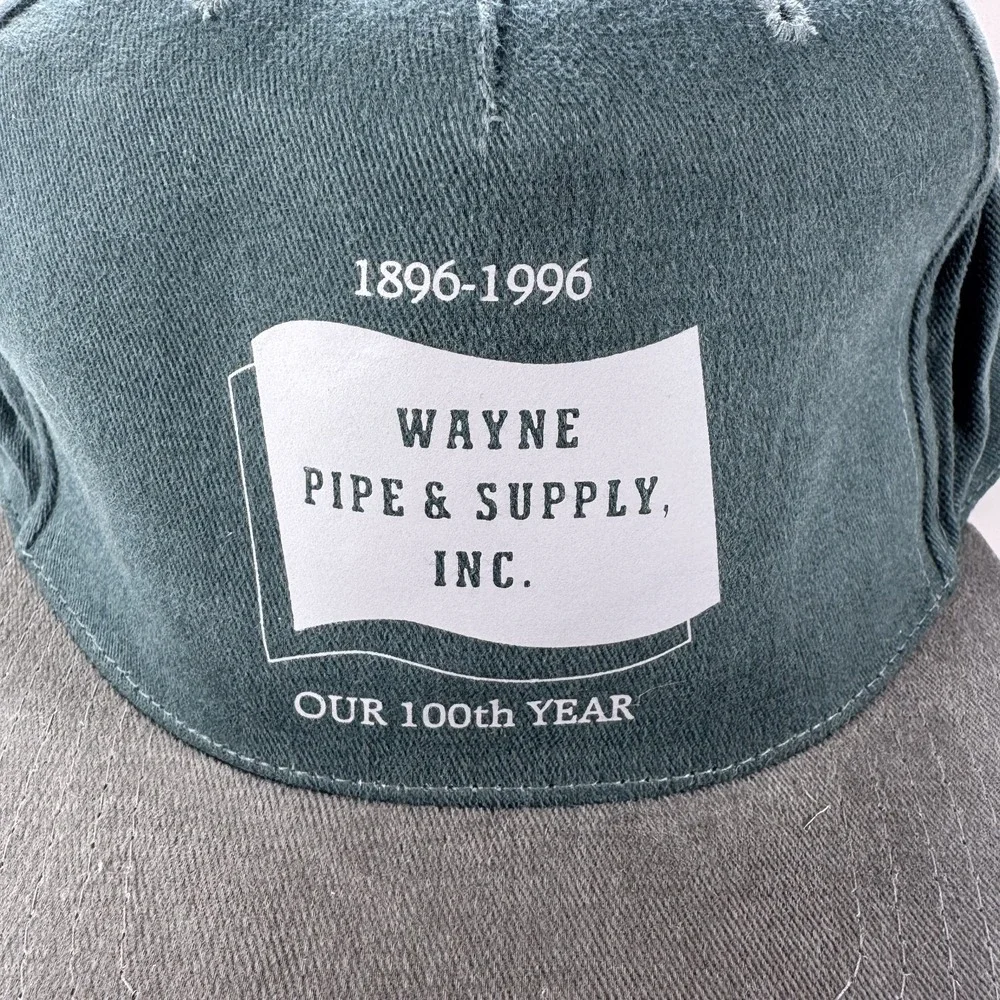 Vintage 1996 Wayne Pipe Supply‎ Inc 100th Anniversary Two Tone Cap Promo Hat
